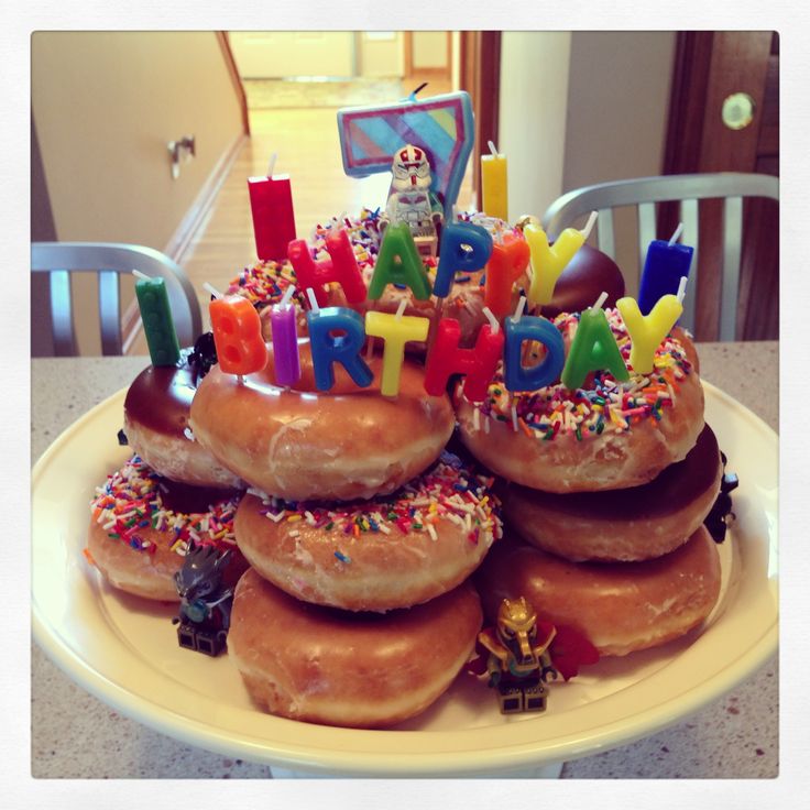 Krispy Kreme Donut Birthday Cake Krispy Kreme Donut Birthday Cake