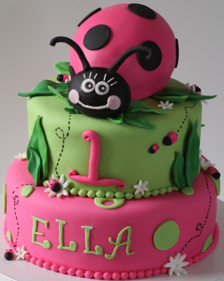 Lady Bug Birthday Cake
