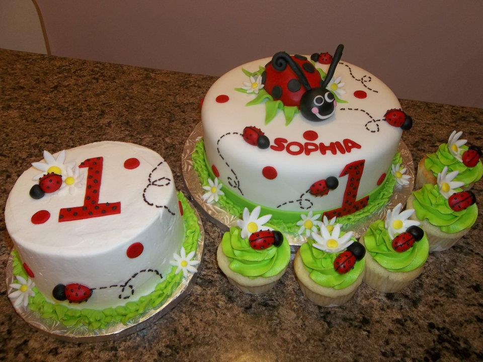 Ladybug Birthday Cake