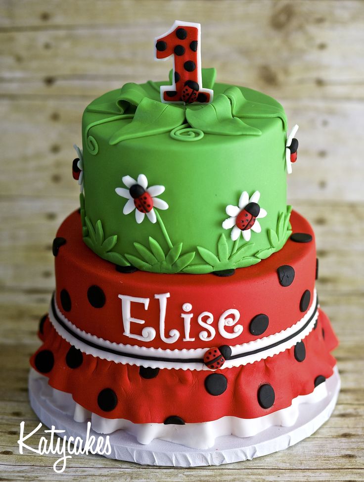 Ladybug Birthday Cake