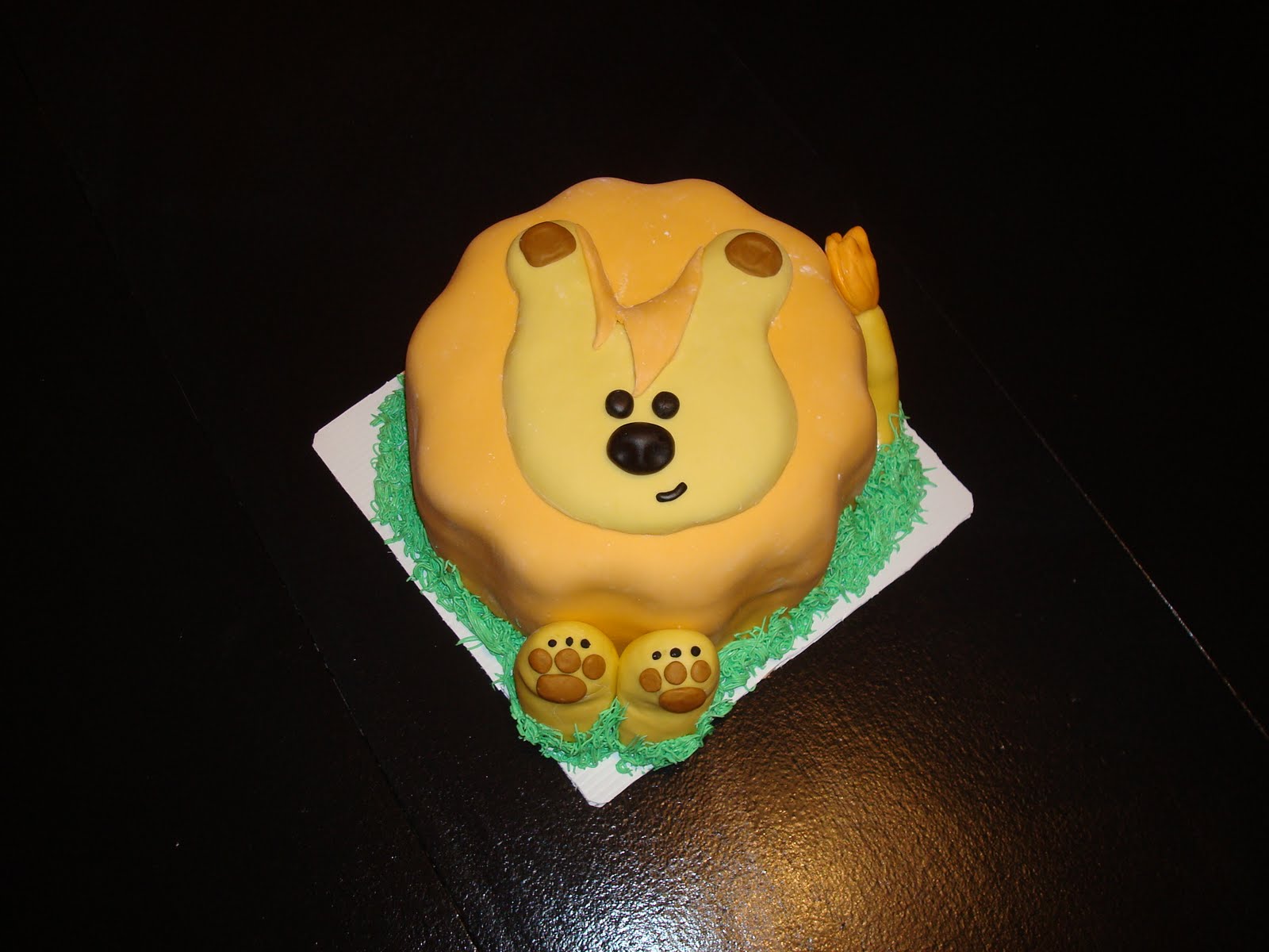 Lion Baby Shower Cake