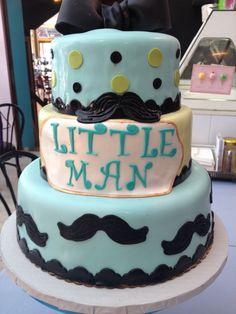 Little Man Mustache First Birthday Cake Little Man Mustache First Birthday Cake