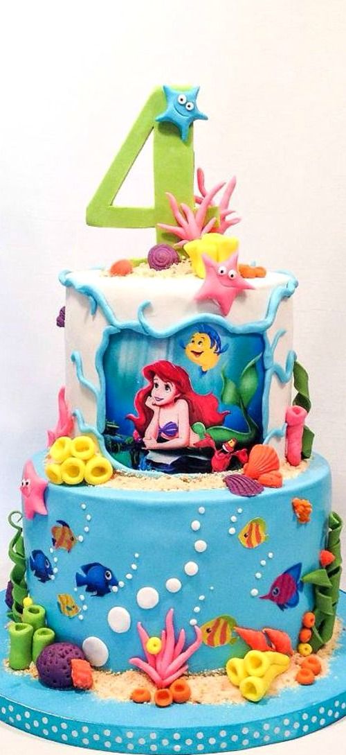 Little Mermaid Birthday Cake Walmart