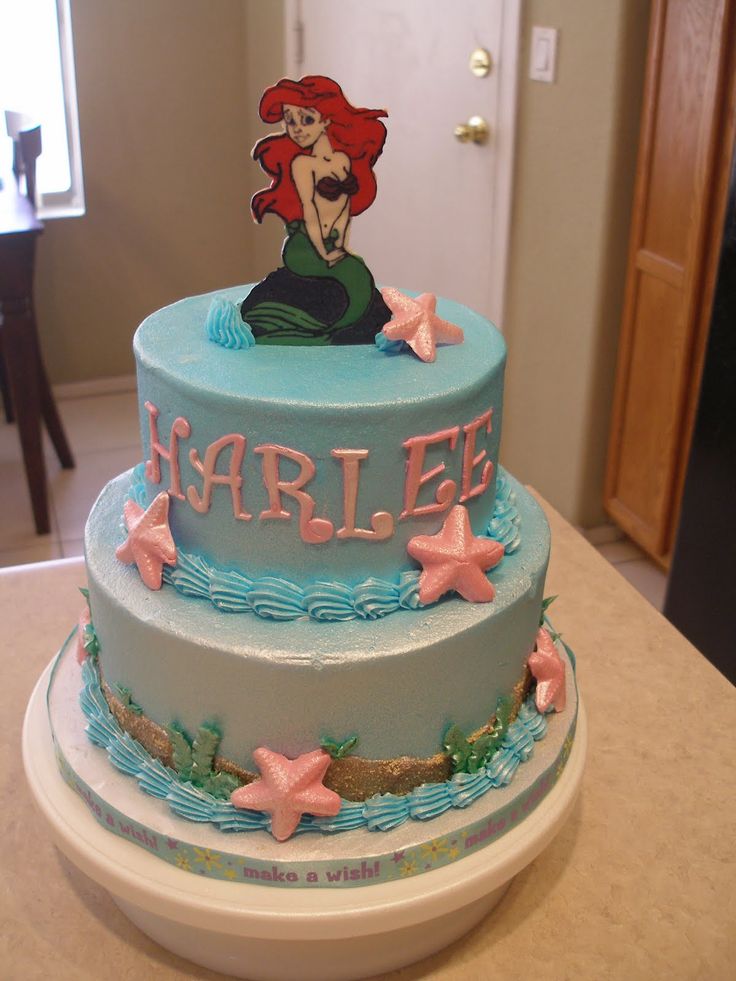 Little Mermaid Birthday Cake