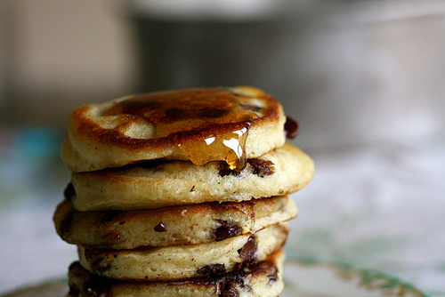 Milk Chocolate Chip Buttermilk Pancakes