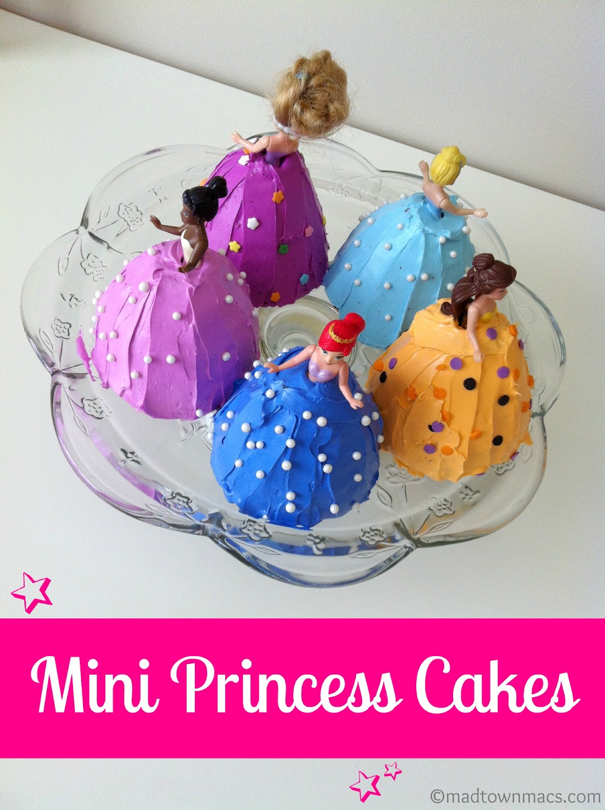 Mini Princess Birthday Cakes Mini Princess Birthday Cakes