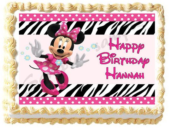 Minnie Mouse Sheet Cake