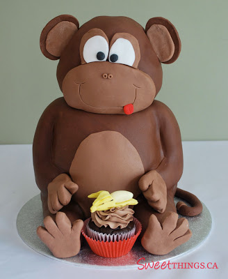 Monkey Birthday Cake