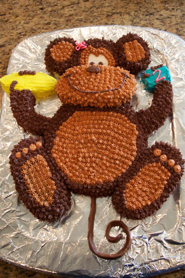 Monkey Birthday Cake