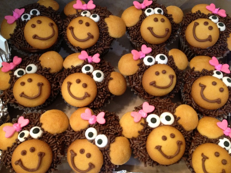 Monkey Cake Ideas Birthday Cupcakes