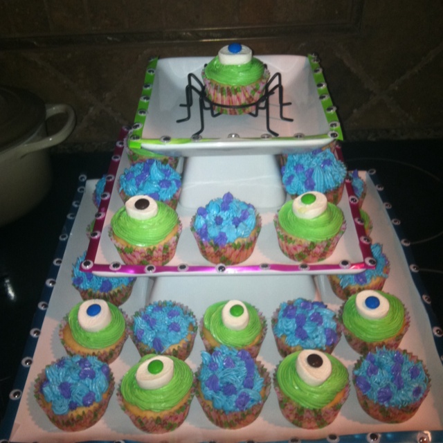 Monsters Inc Birthday Cupcakes
