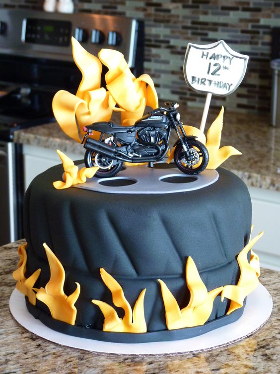 Motorcycle Cake Designs