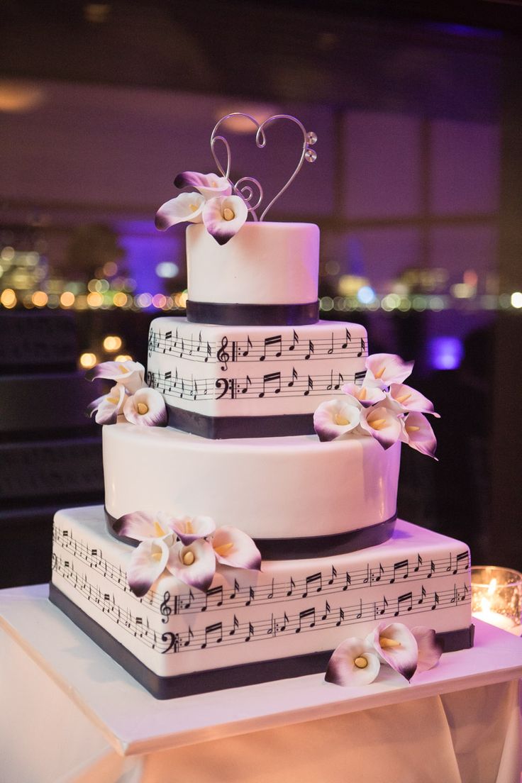 Music Themed Wedding Cake