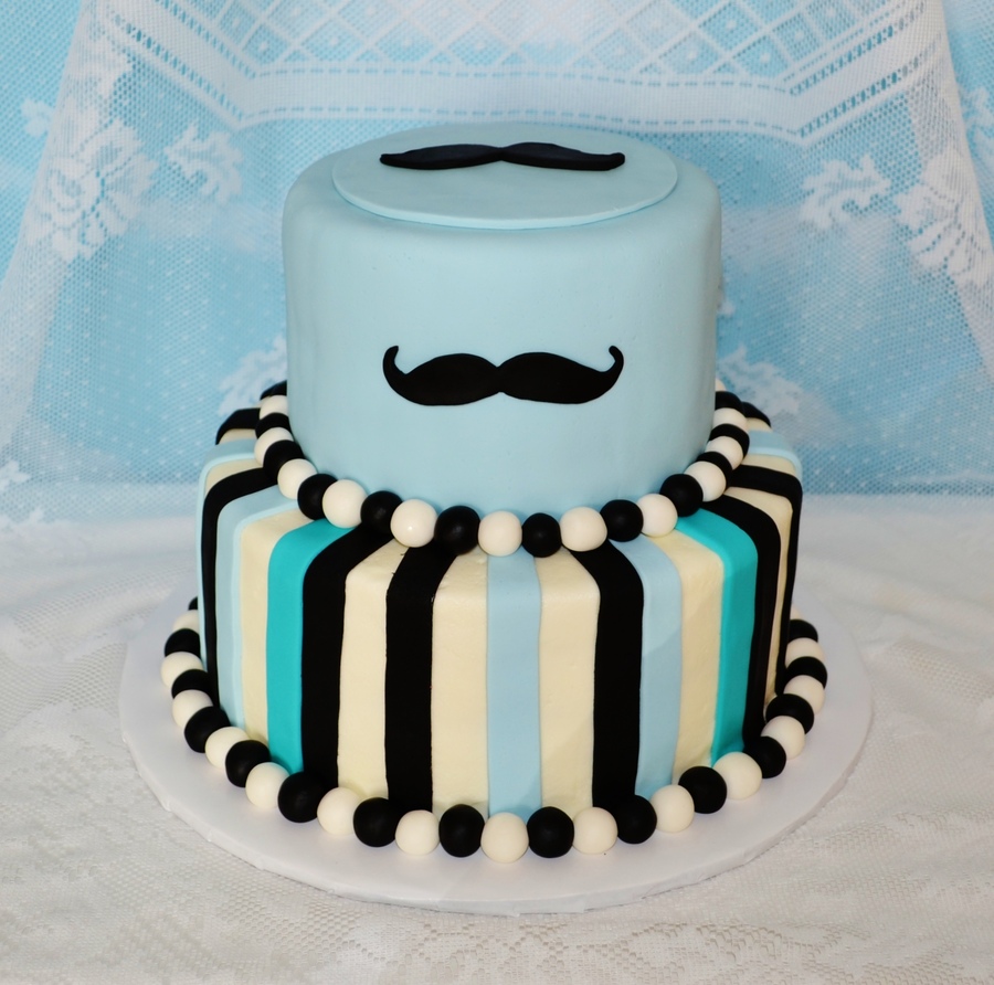 Mustache Baby Shower Cake Mustache Baby Shower Cake