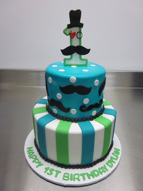 Mustache Birthday Cake Ideas