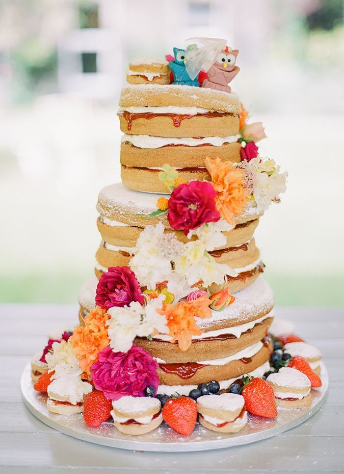 Naked Wedding Cakes: A Great Concept for A Rustic Wedding