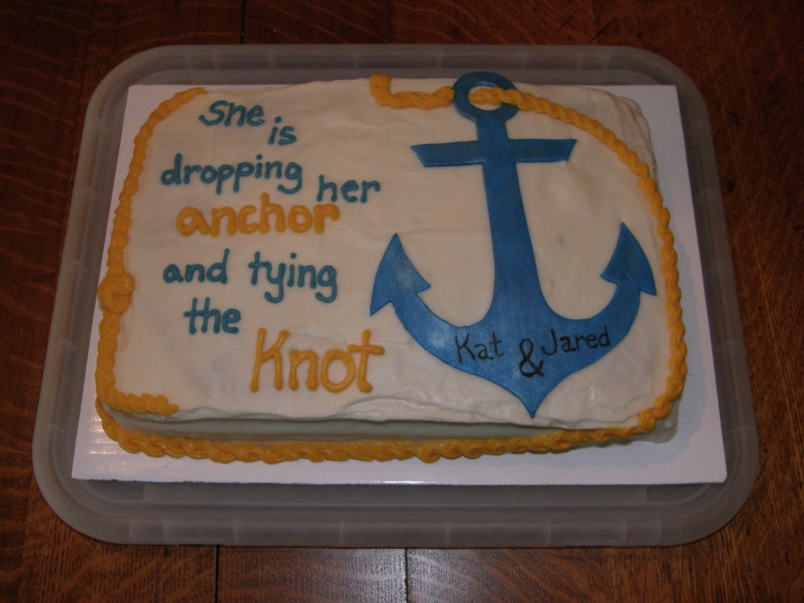 Nautical Wedding Shower Cake