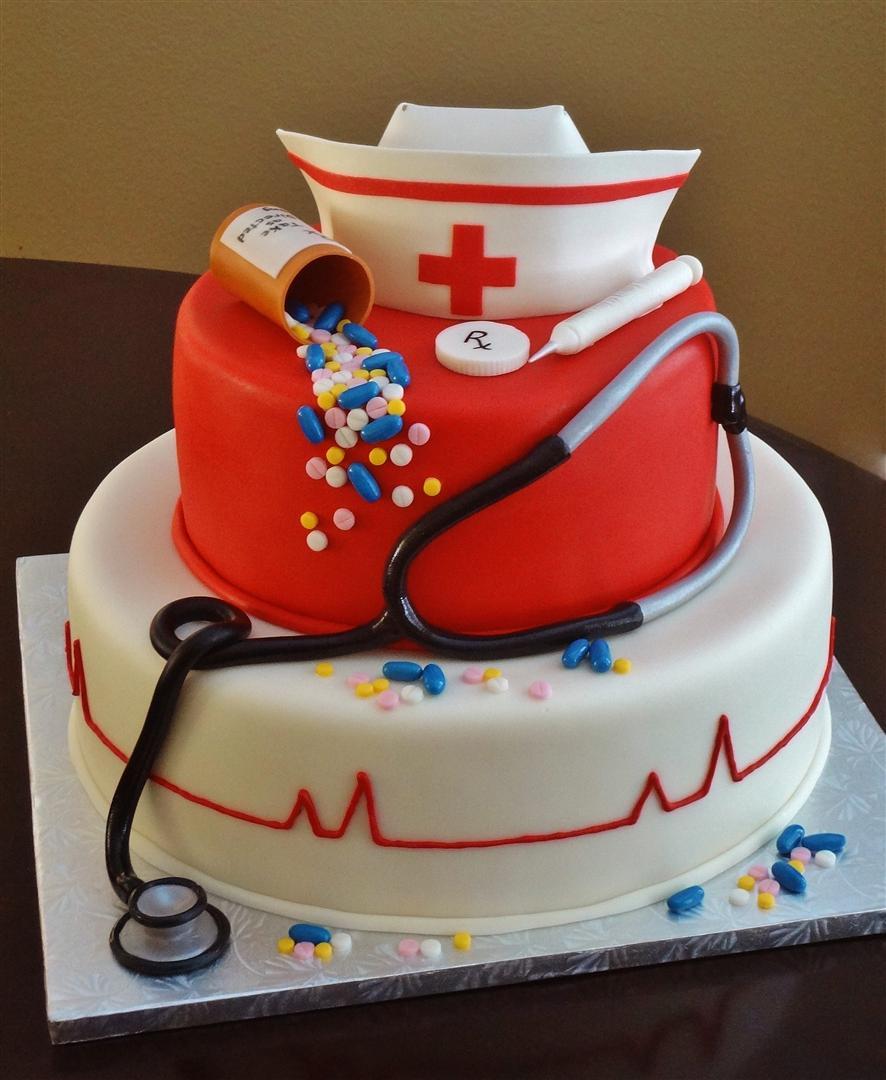 Nurse Graduation Cake Decorating Ideas