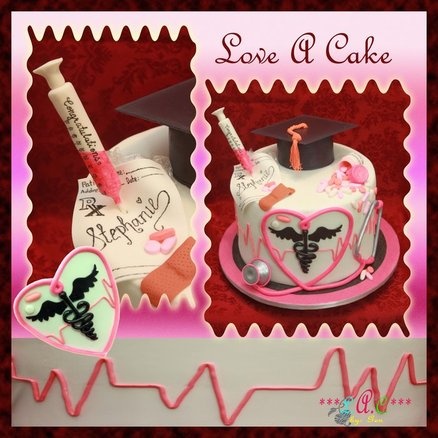 Nurse Graduation Cake Decoration