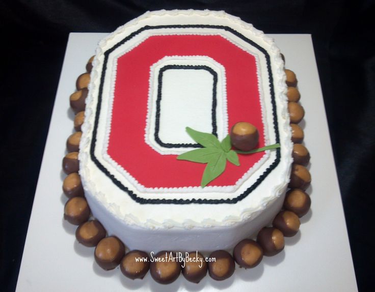 Ohio State Buckeyes Birthday Cake