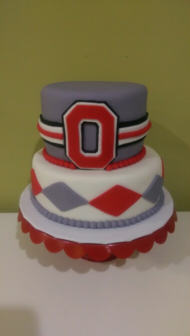 Ohio State Cake