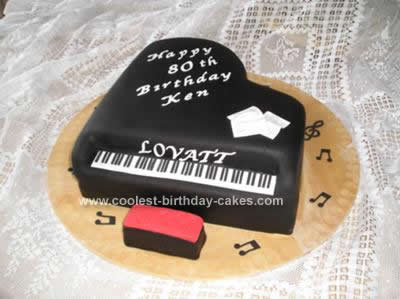 Piano Birthday Cake Designs
