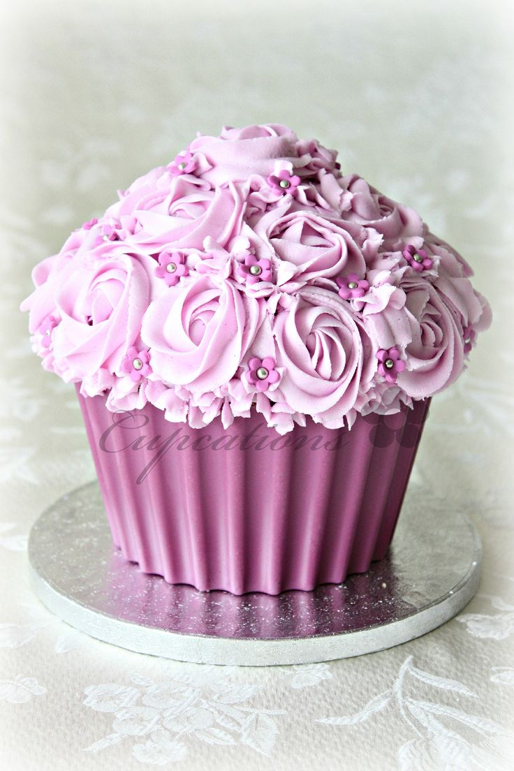 Pink Giant Cupcake Smash Cake