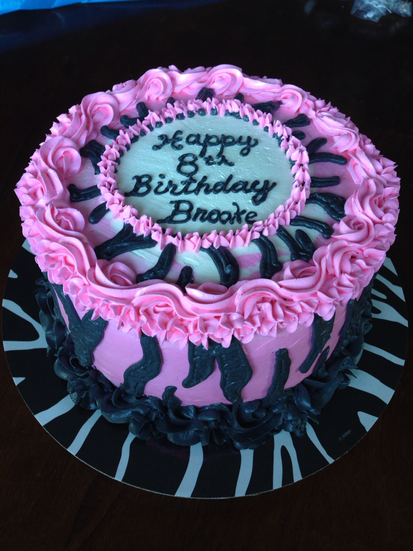 Pink Zebra Cake Buttercream