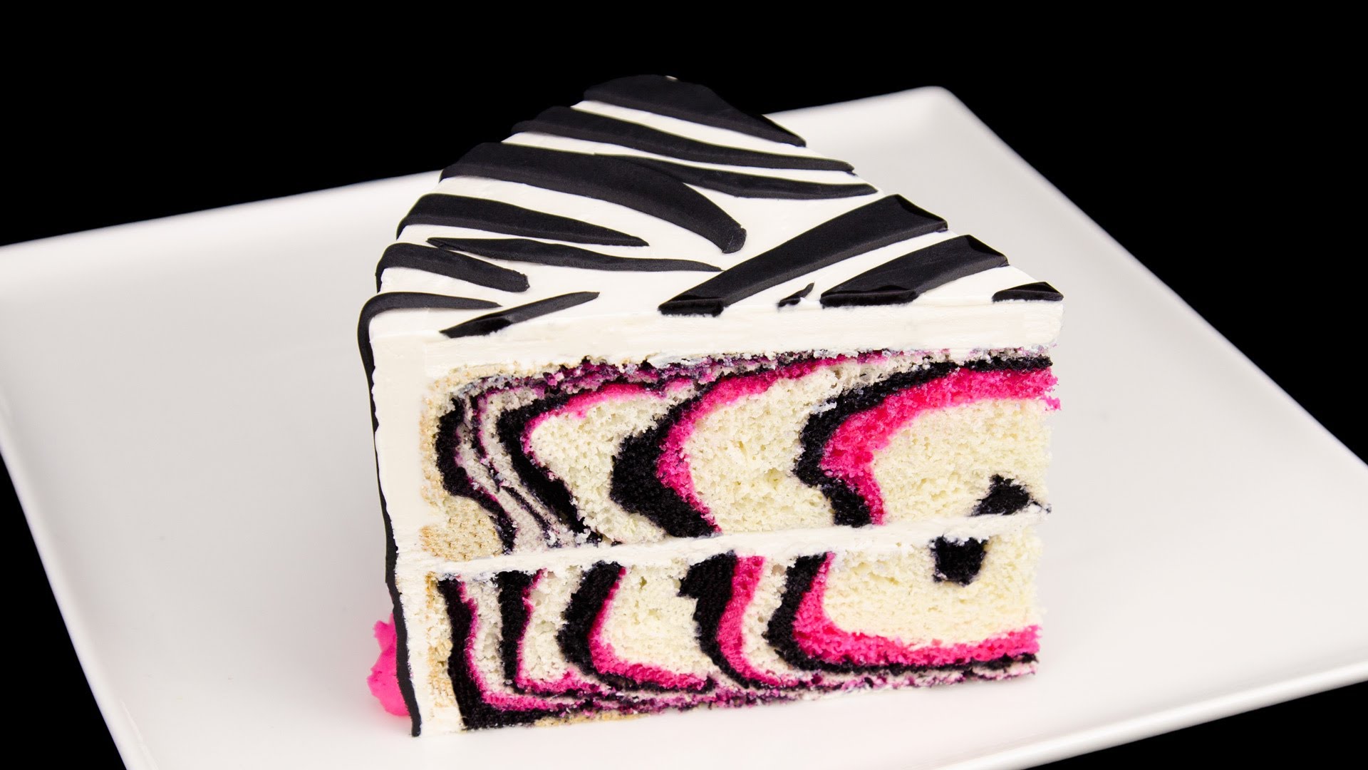 Pink Zebra Cake Tutorial