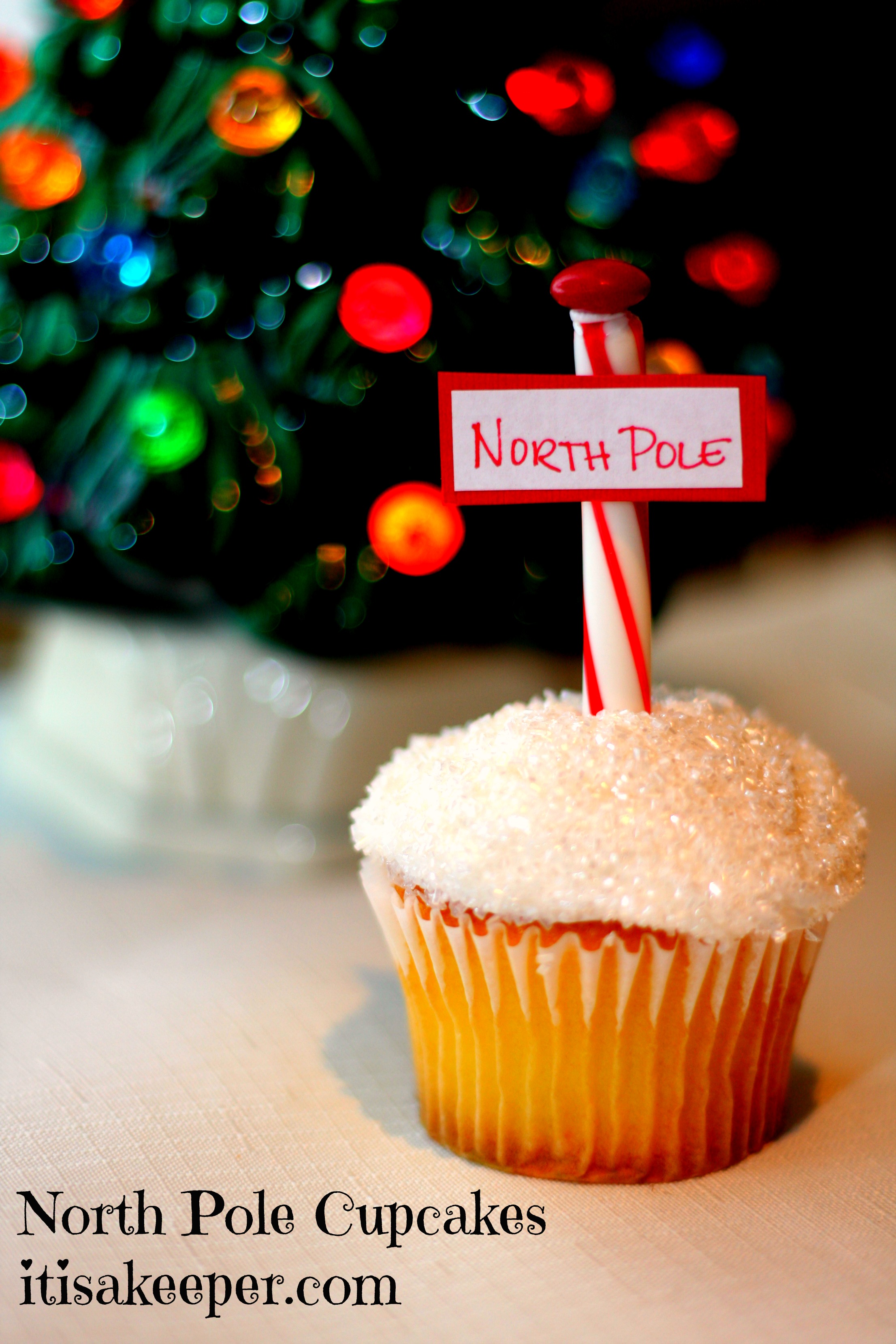 Polar Express North Pole Cupcakes