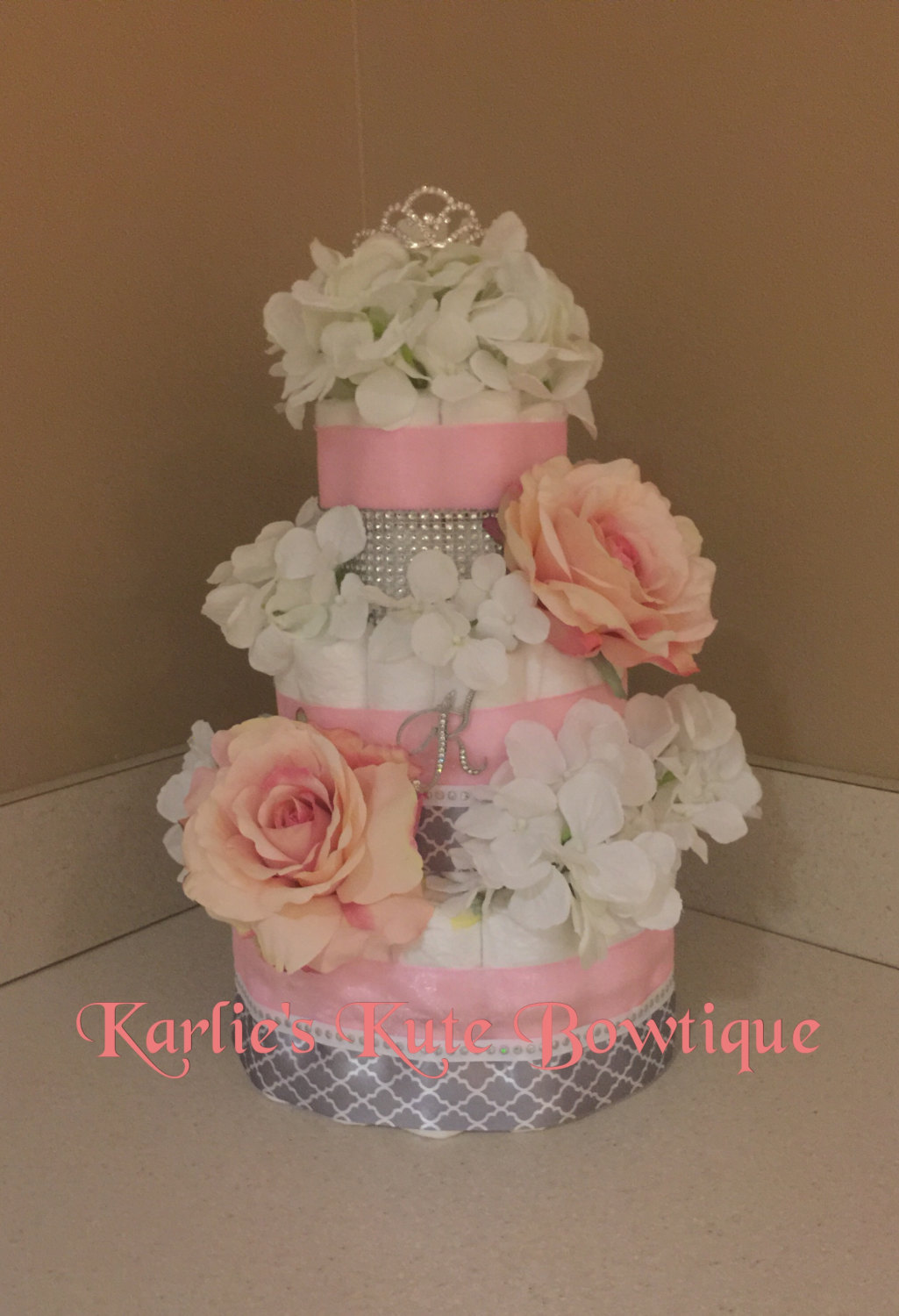 Princess Baby Girl Diaper Cake Princess Baby Girl Diaper Cake