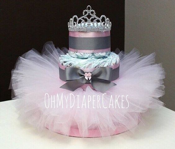 Princess Tutu for Baby Shower Diaper Cake