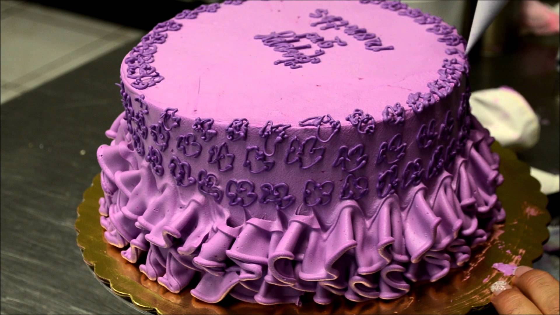 Purple Birthday Cake Purple Birthday Cake