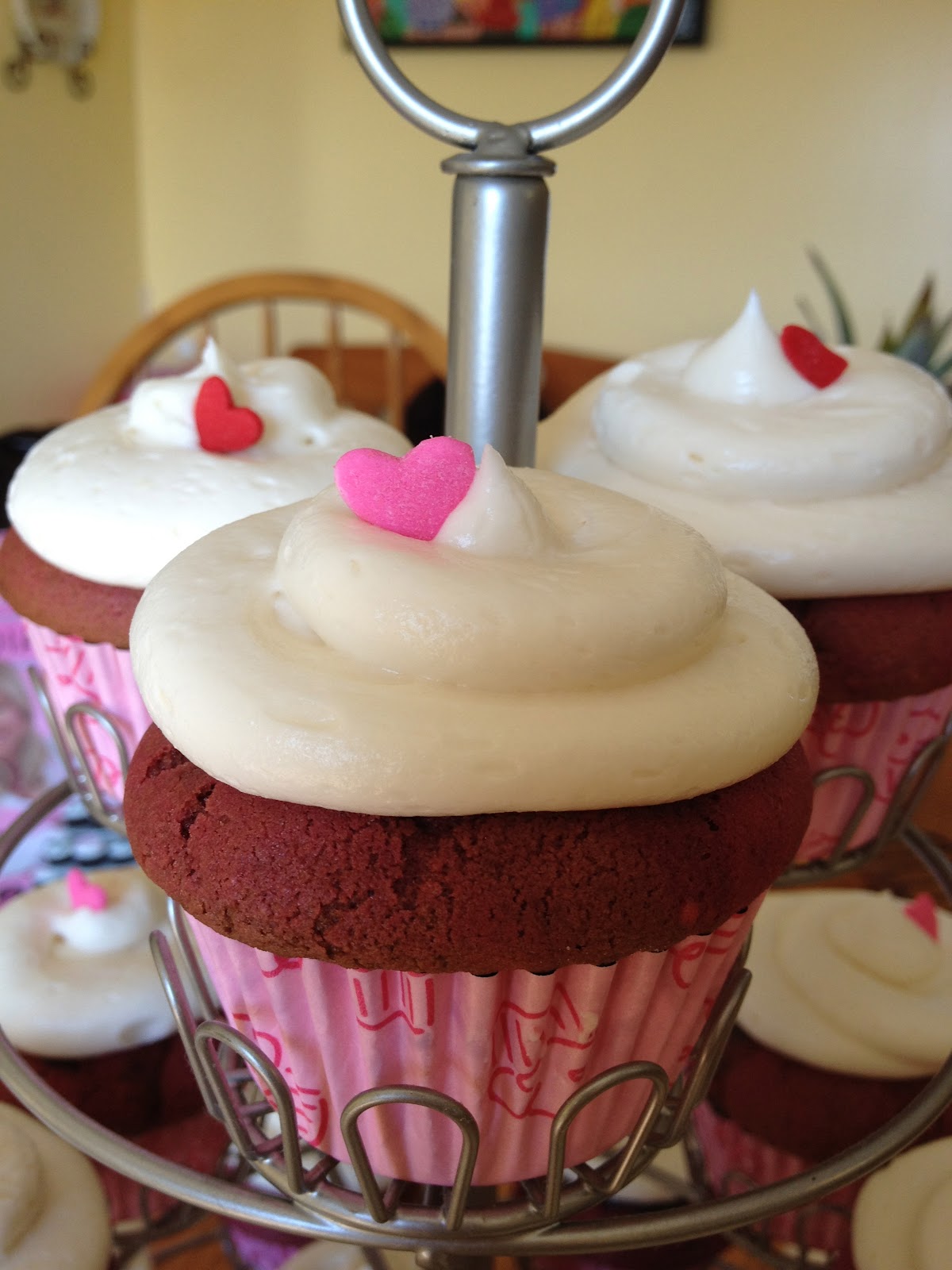 Red Velvet Cupcakes with Chocolate Ganache