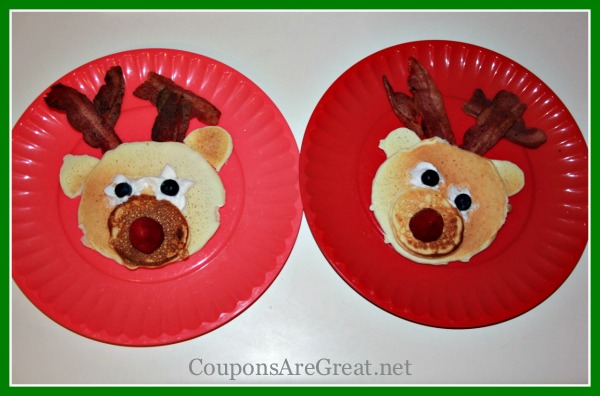 Rudolph the Red Nosed Reindeer Pancakes