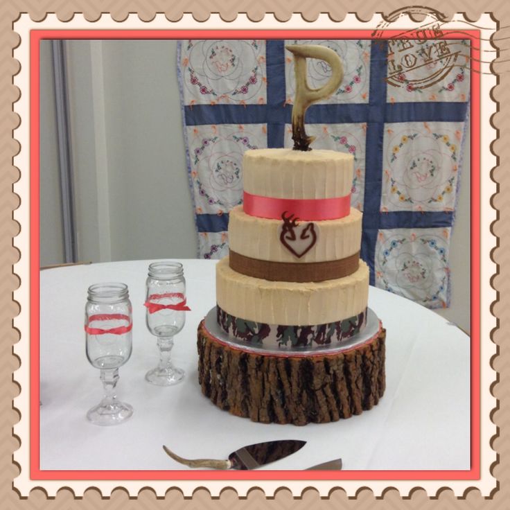 Rustic Themed Wedding Cake Rustic Themed Wedding Cake