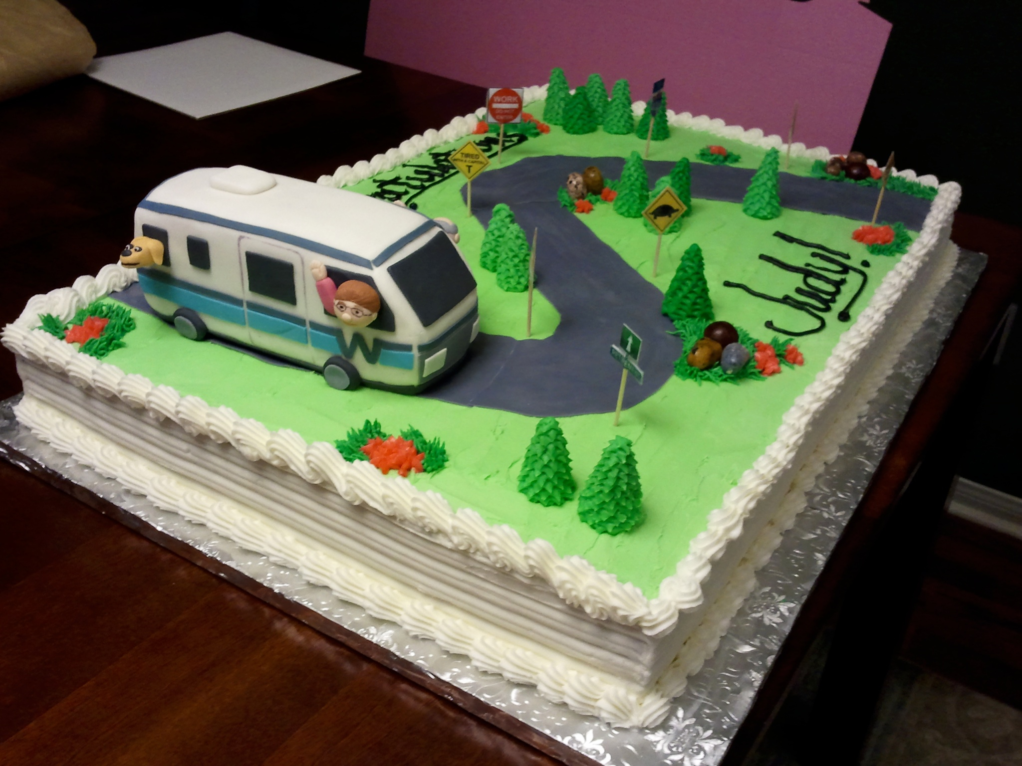 RV Retirement Cake Ideas