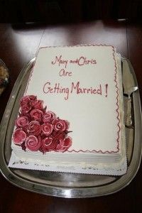 Simple Engagement Cake Ideas