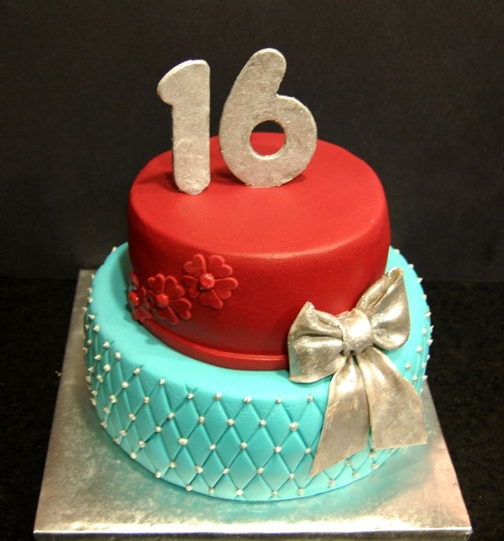 Simple Sweet 16 Birthday Cakes Girls