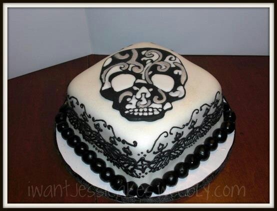 Skull Birthday Cake Skull Birthday Cake