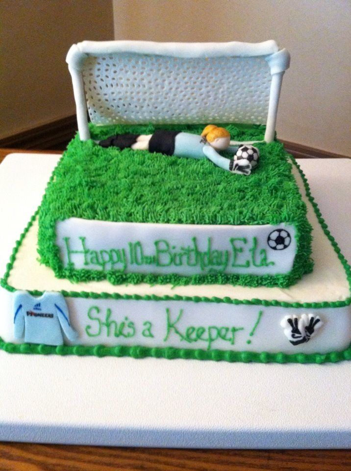 Soccer Goalie Birthday Cake
