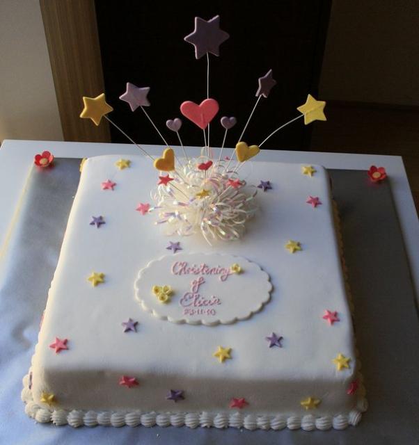 Square Cake with Stars