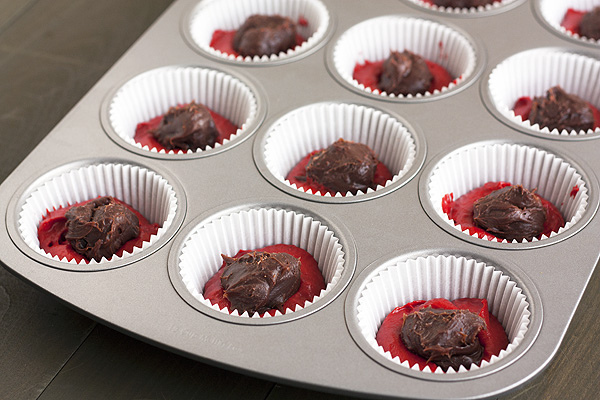 Stuffed Red Velvet Cupcakes