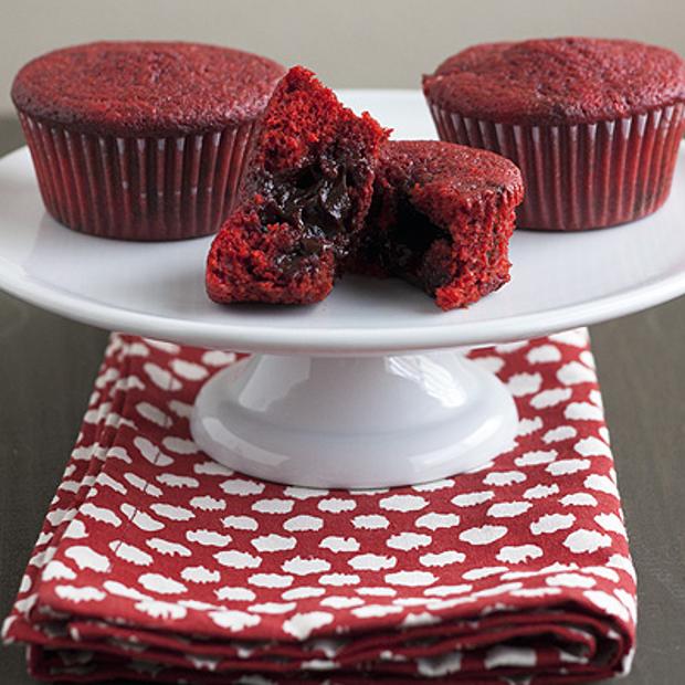 Stuffed Red Velvet Cupcakes