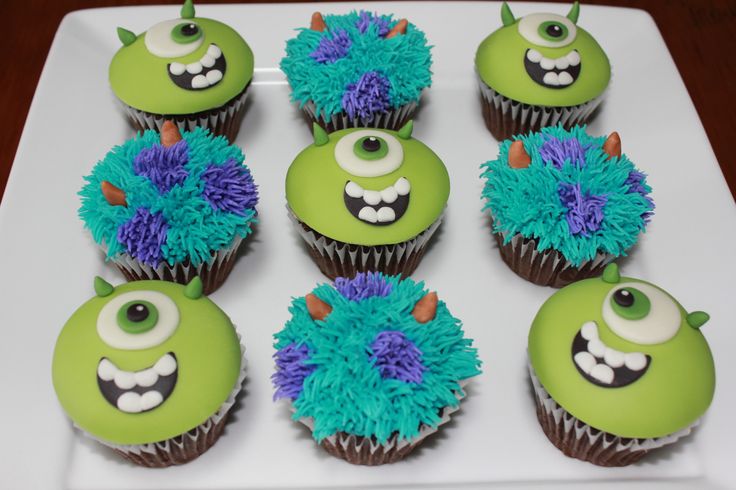 Sully Monsters Inc Cupcakes