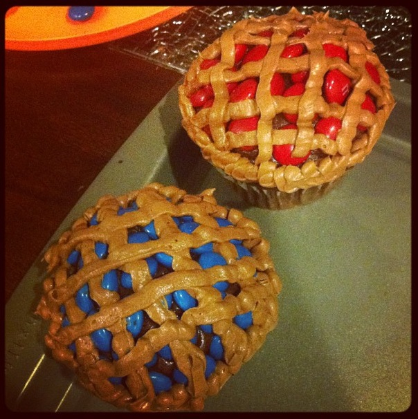 Thanksgiving Pie Cupcakes