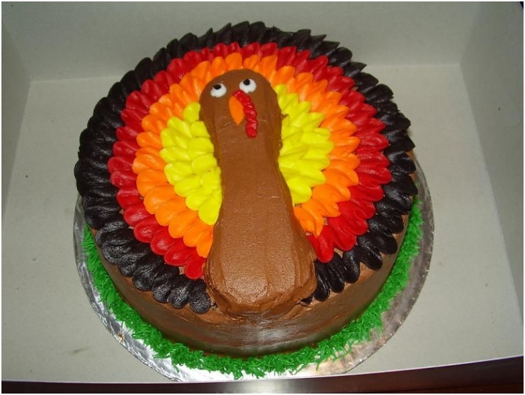 Thanksgiving Turkey Cake