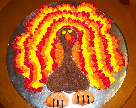 Thanksgiving Turkey Cake