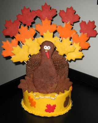 Thanksgiving Turkey Cake