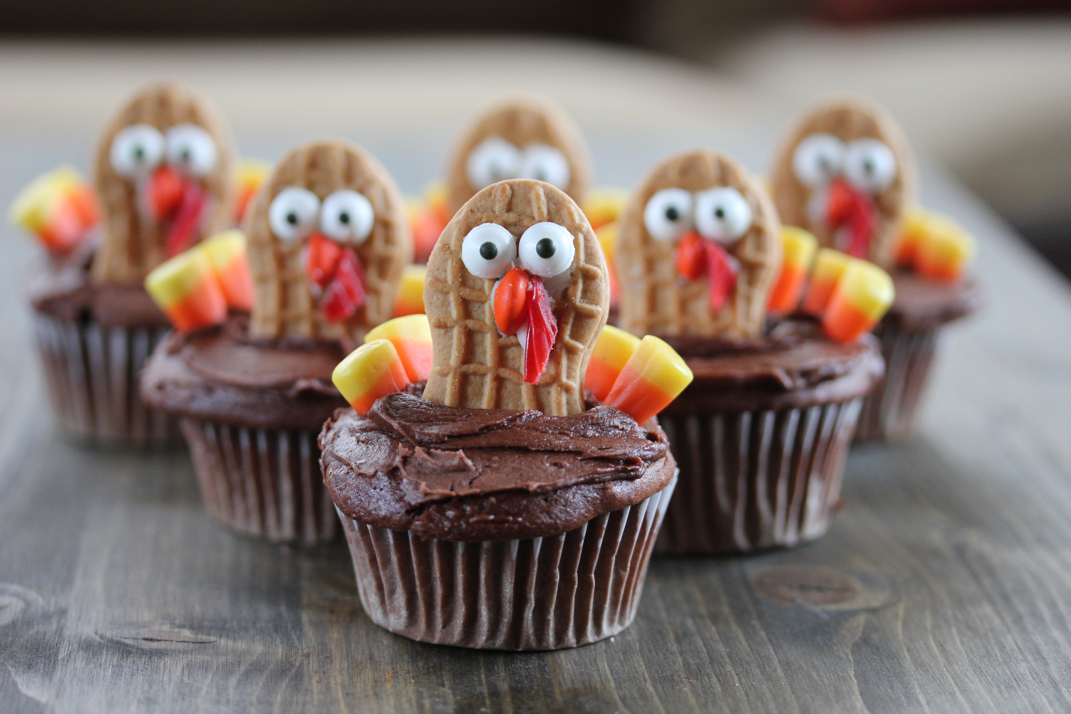 Thanksgiving Turkey Cupcakes Nutter Butter